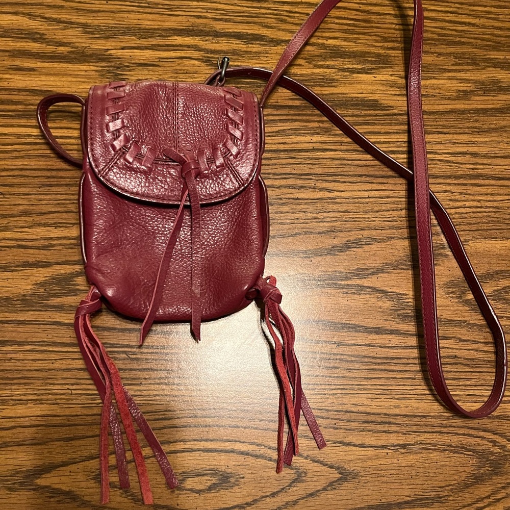 Lucky mini maroon Crossbody bag